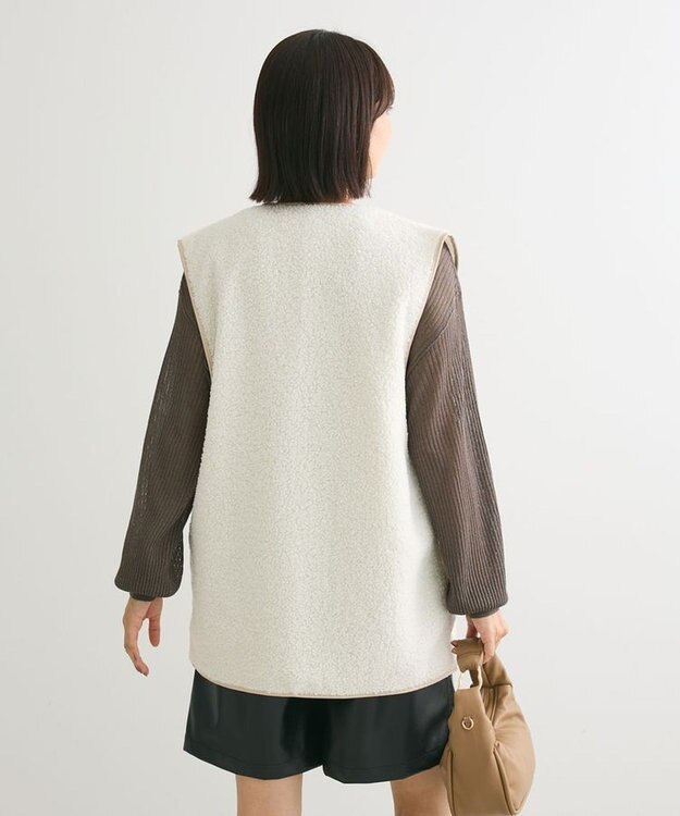 Green Parks ＢＰ　パイピングライトボアベスト Off White