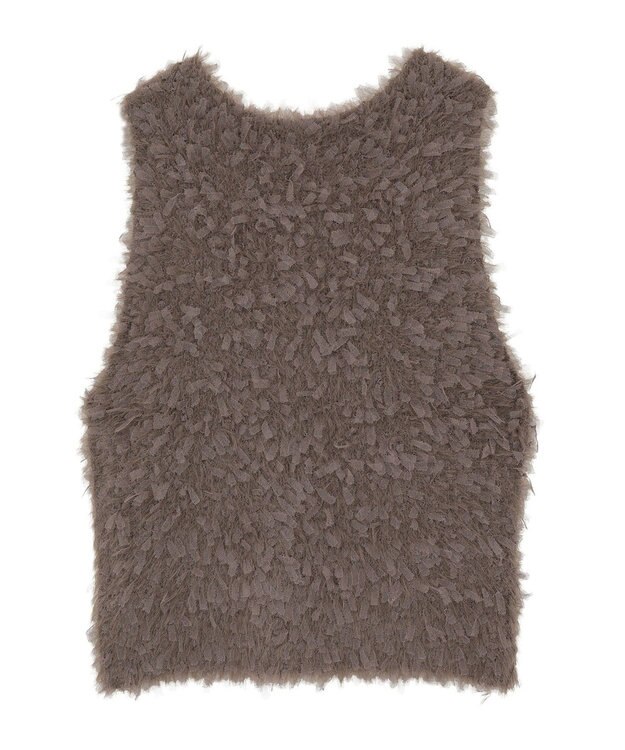 AMERICAN HOLIC テープヤーンニットベスト Mocha