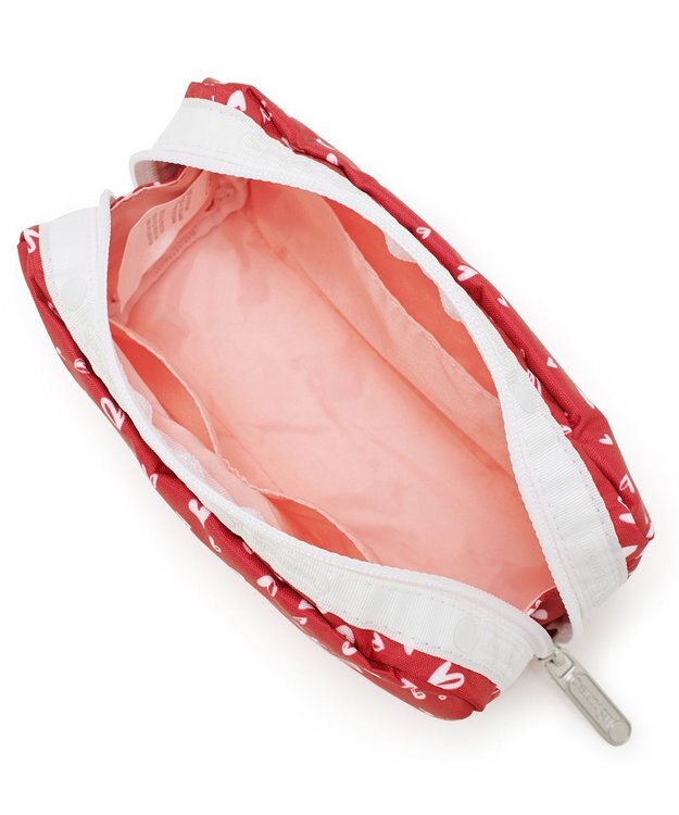 LeSportsac RECTANGULAR COSMETIC/レッドミニハーツホワイト レッドミニハーツホワイト