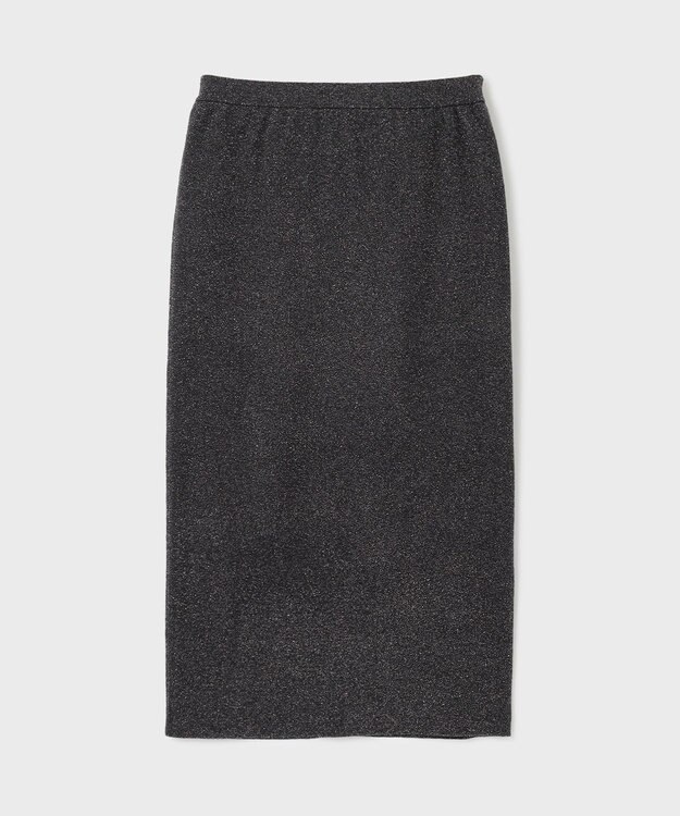 GRACE CONTINENTAL ラメタイトニットスカート ブラック