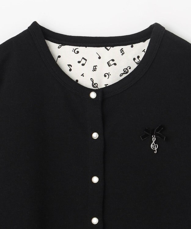 ANY KIDS まいにちスナップカーディガン ブラック