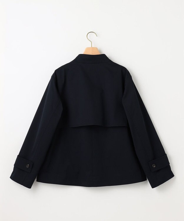 組曲 ショートライトトレンチ ジャケット ネイビー系