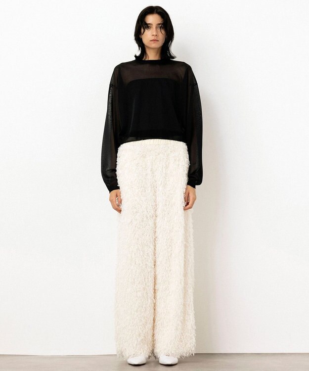 NAVE 【Nave・洗える】シアーニット トップス ブラック系