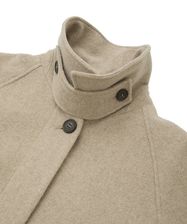 YECCA VECCA ウール混ステンカラーロングコート Light Beige