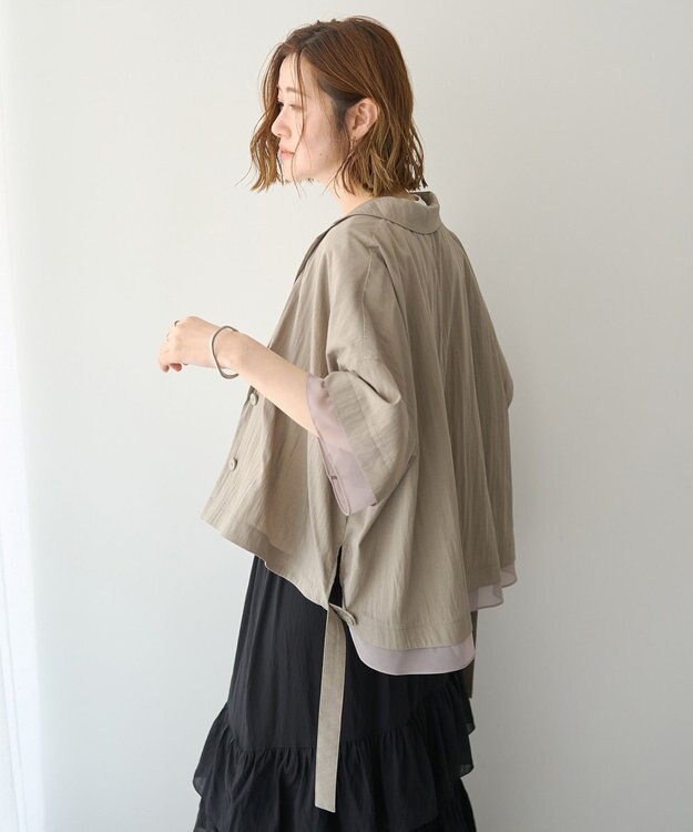 YECCA VECCA 【UVカット/遮熱/接触冷感】COOL袖シアージャケット Charcoal Gray