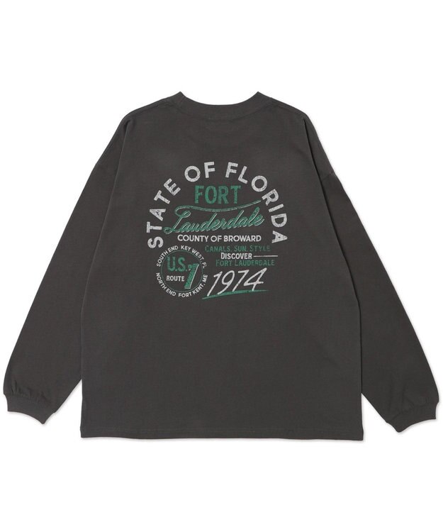 WEGO 【ユニセックス着用ITEM/MLサイズ展開】ヴィンテージライクグラフィックT（LS） 柄2