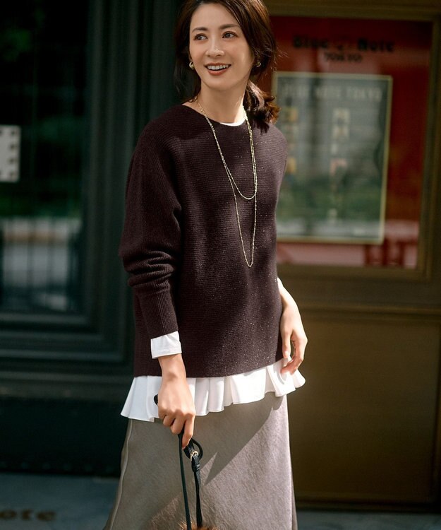 23区 2連 ドットチェーン ネックレス ゴールド系