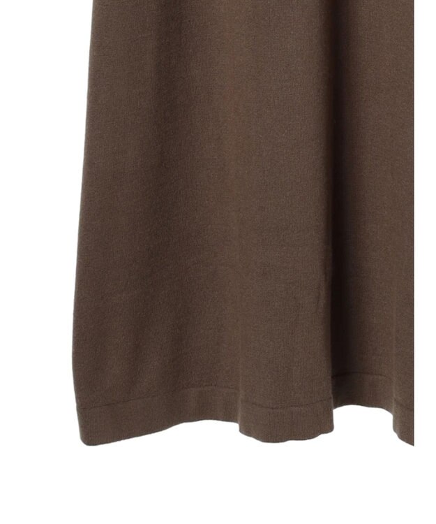 Green Parks もちやわ　ハイゲージニットワンピース Brown