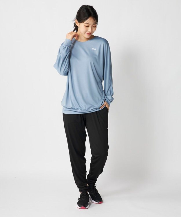 OP／FILA 【FILA】水陸両用フィットネスウェア 2点セット ブルー