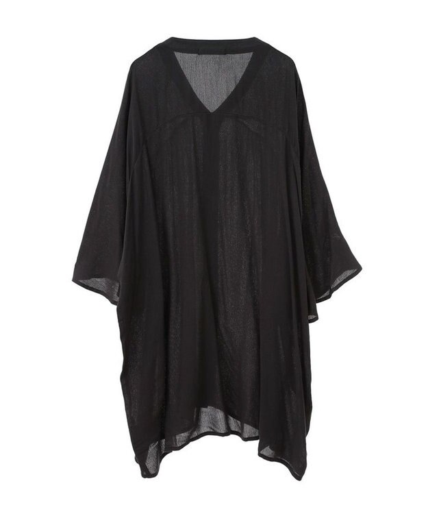 Green Parks クレープチュニック Charcoal Gray