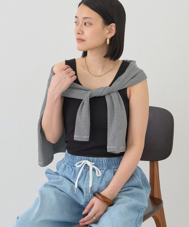 AMERICAN HOLIC Uネックタンクトップ Black