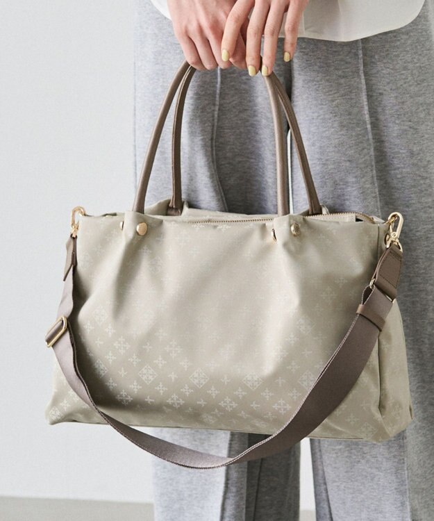 russet ナイロン三層2WAYトートバッグ(CE-1586) Ecru