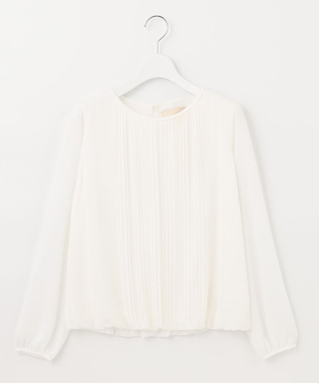 自由区 【洗える/ベーシックカラー】ロイヤルシフォン プルオーバー カットソー アイボリー系