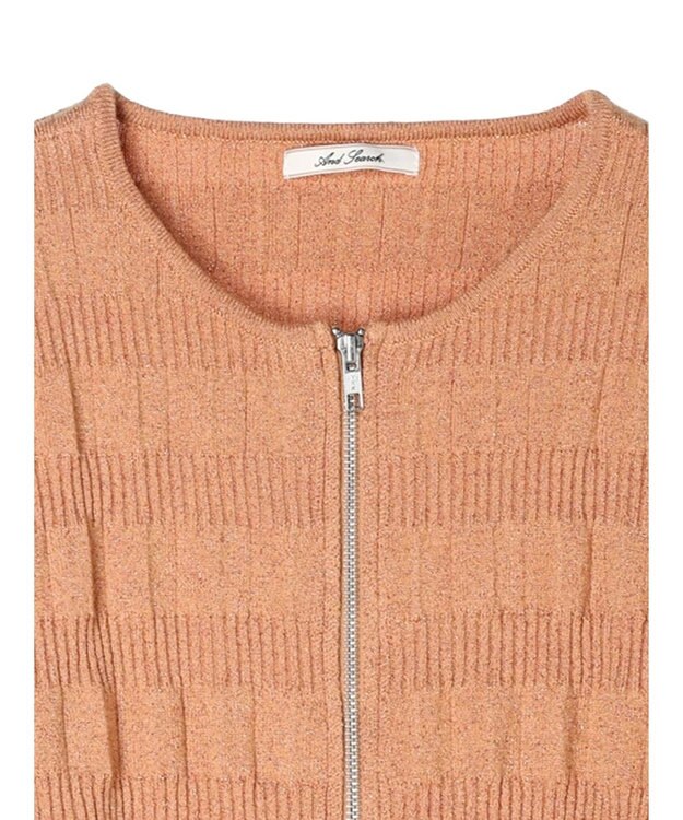 Green Parks ・ＡＮＤ　ＳＥＡＲＣＨ　ラメランダムリブカーディガン Orange