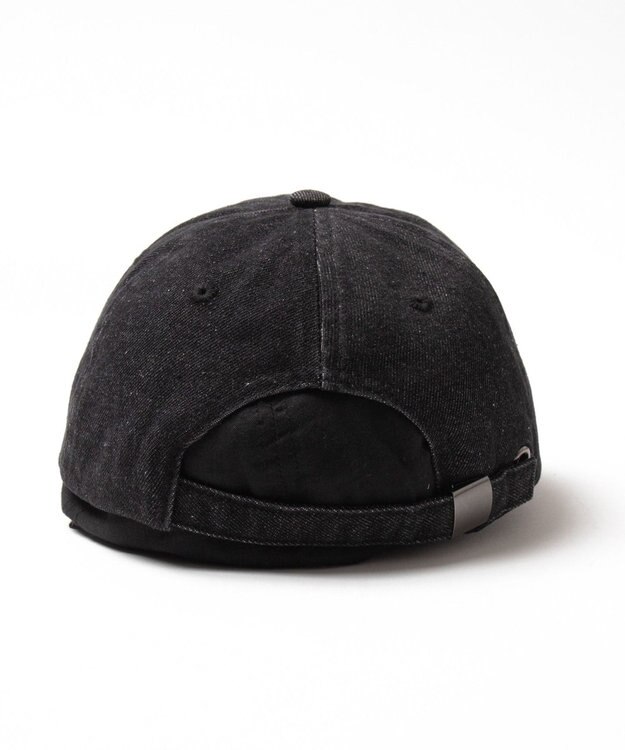 WEGO オールドイングリッシュロゴキャップ デニムブラック