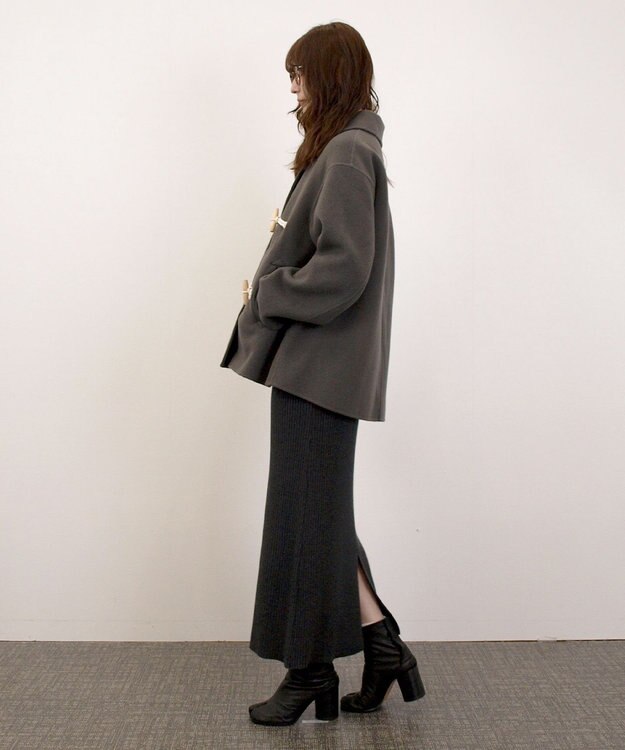J.PRESS YORK STREET 【WOMEN】ショート ダッフルコート グレー系