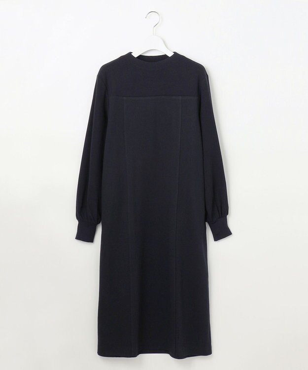 自由区 L 【洗える】エアーポンチ ワンピース ネイビー