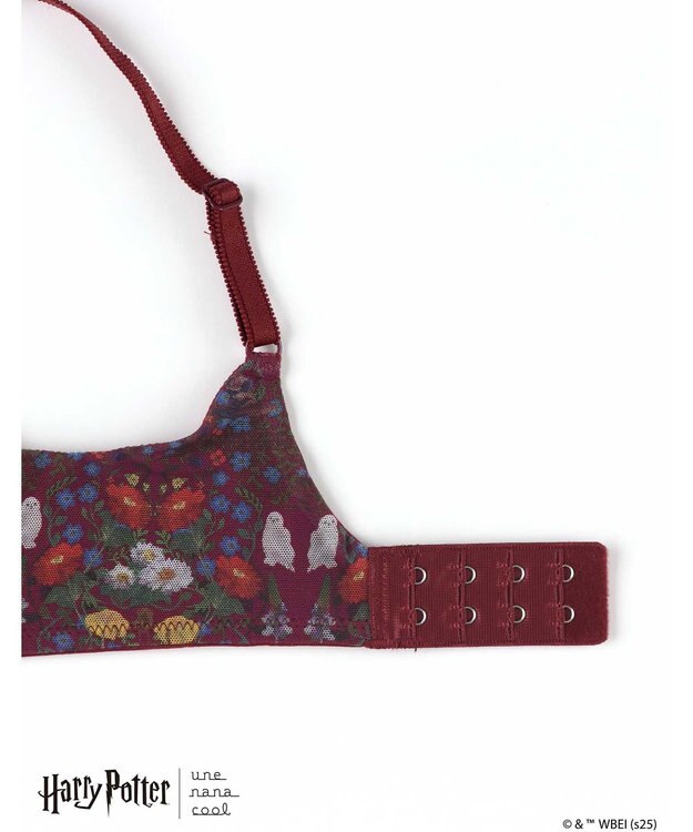 une nana cool 【ハリー・ポッターコラボ】364 シンプル ノンワイヤーブラ レッド