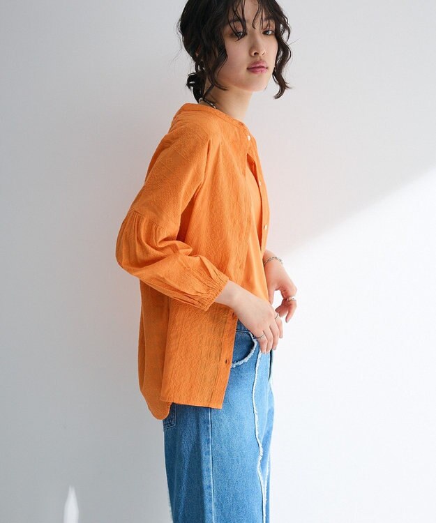 Green Parks Ｉ　ＳＥＴ２点　刺繍ブラウス＋タンクトップ Orange