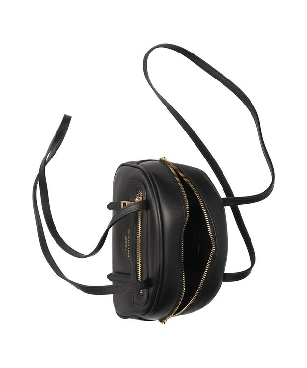 INTER-CHAUSSURES 【Christian Villa】レザースモールショルダーバッグ ブラック