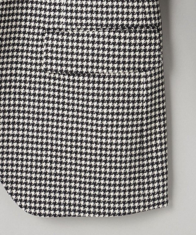 GOTAIRIKU 新色追加【一部ストレッチ】カシミヤブレンド 定番ツイードジャケット(25年モデル) ブラック×千鳥格子(25年新色)