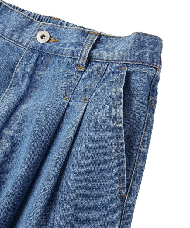 earth music&ecology イージータックワイドデニム Light Indigo
