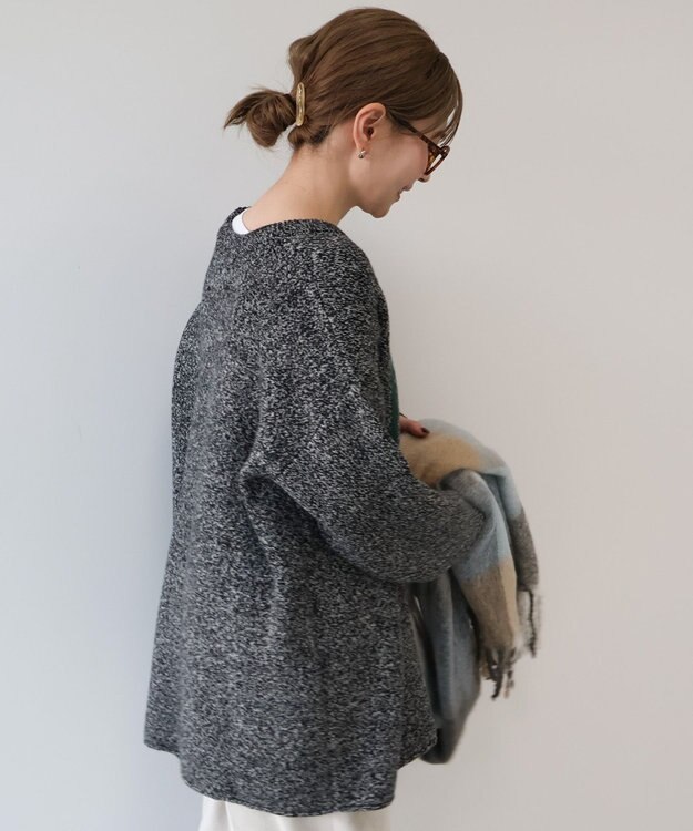 AMERICAN HOLIC バイパチＶＡＣＡＮＴロングニットプルオーバー Black