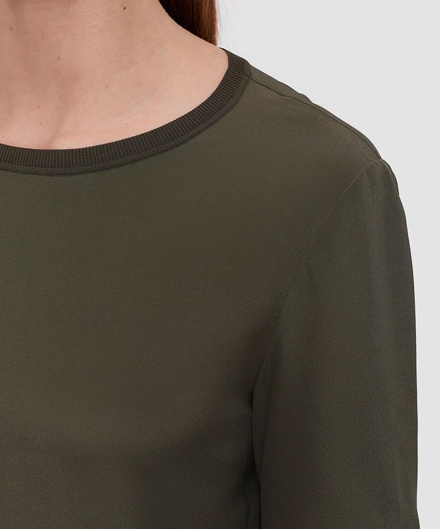 JOSEPH クレープドソワ　ブラウス　NEW RUBIN Palm Leaf