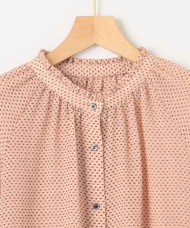 組曲 【洗える・前後着用可】サッカードビー 2WAYシアーブラウス ピンク系9