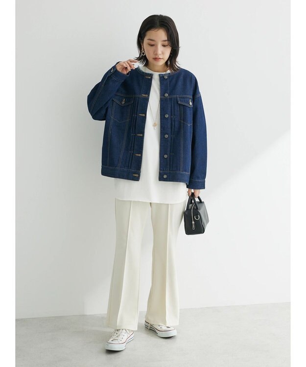 ◎A.P.C◎ ノーカラーデニムジャケット A.P.C. (アーペーセー) VESTE JEAN ENGINEER / ノーカラーデニム