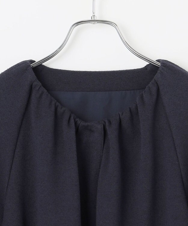 #Newans 【セレモニーにも/洗濯機可】バルーンヘムライトブルゾン​ ネイビー