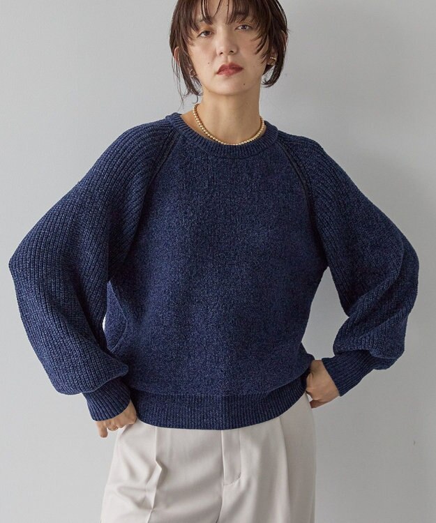 AMERICAN HOLIC モールパイピングプルオーバー Navy