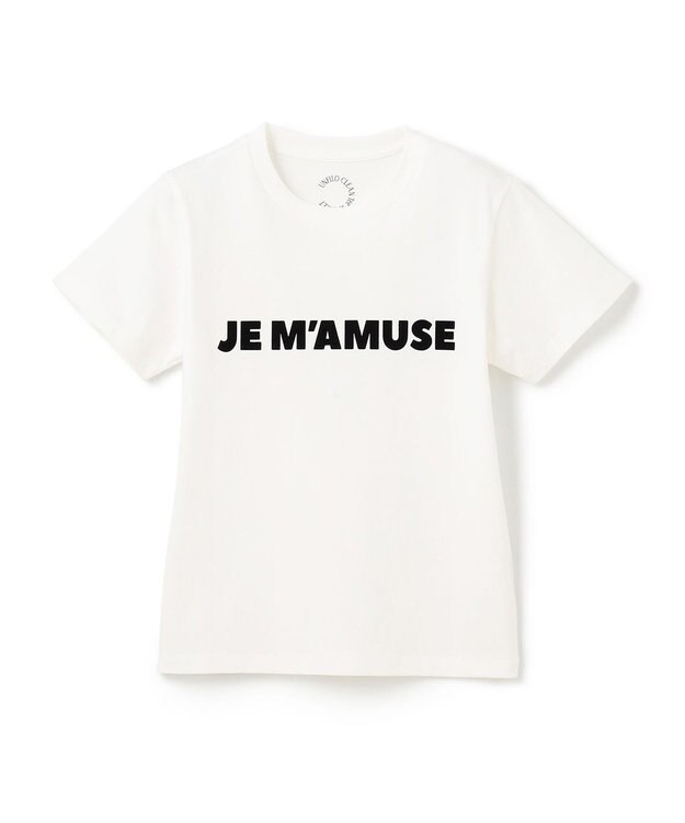 UNFILO 【110-150cm】CLEAN Tee(UNISEX) オフ[ブラックロゴ1]