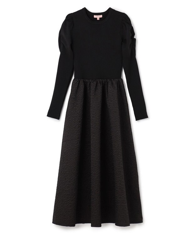 TOCCA 【洗える】FLOWER PATH ドレス ブラック系