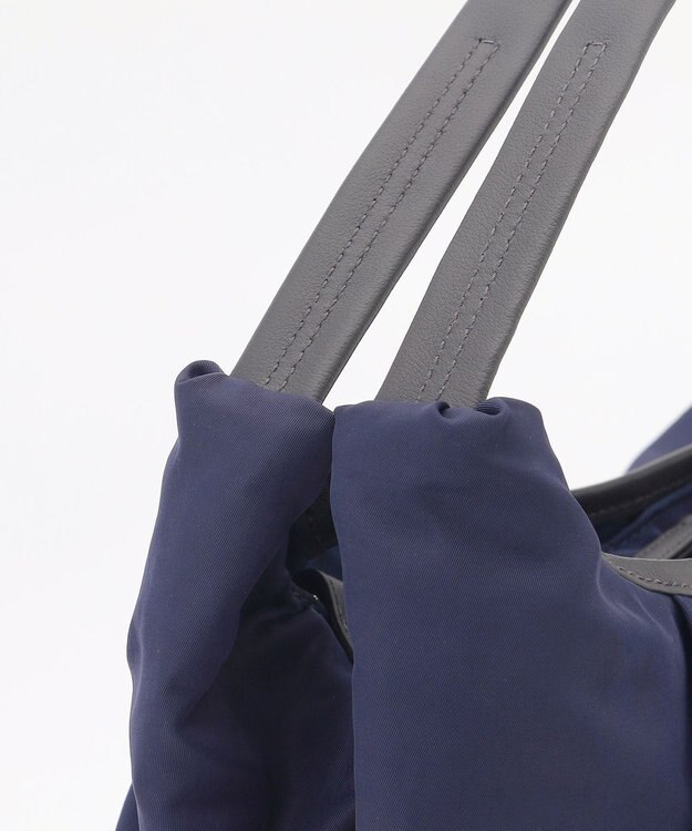 Y'SACCS シワナイロン2WAYトートバッグ Mサイズ ネイビー