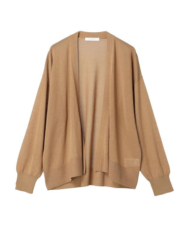 Green Parks 接触冷感ゆったりカーデ Beige