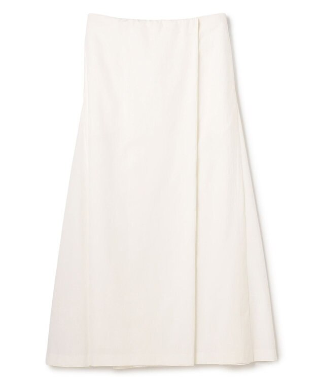 BEIGE， YANN / ラップタック フレアスカート White