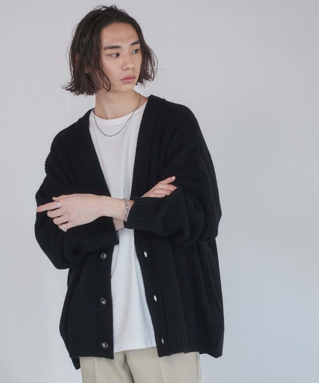 WEGO ルーズカーデ ブラック