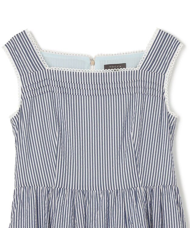 TOCCA 【美人百花掲載】【00サイズあり・速乾・消臭・洗える】WAVES ドレス ブルー系5