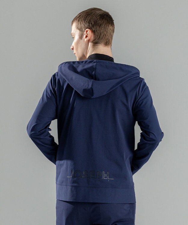 JOSEPH HOMME 新素材【水滴除去性/洗える/ストレッチ】 デューエイトタックジャージー   ジップアップパーカー ネイビー系