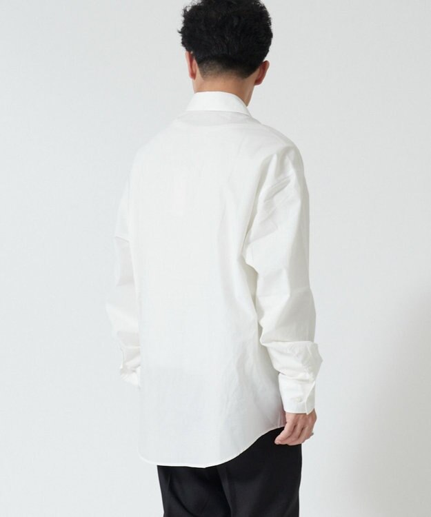 WEGO 【SCHOOLITEM】メンズスクールシャツL／S ホワイト