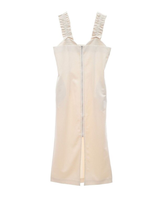 Green Parks フロントジップキャミワンピース Ivory