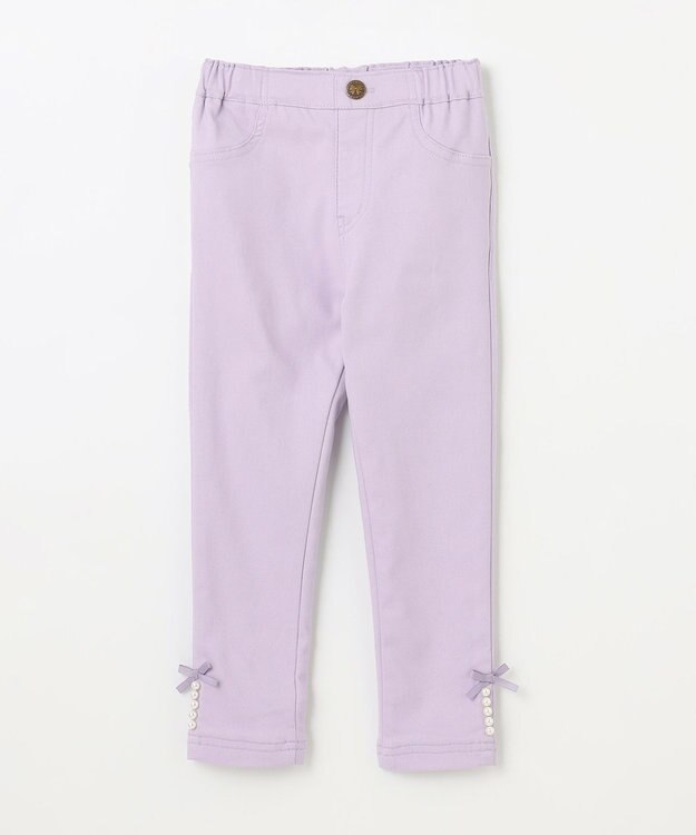 ANY KIDS 7days裏起毛ガーリーパンツ ラベンダー