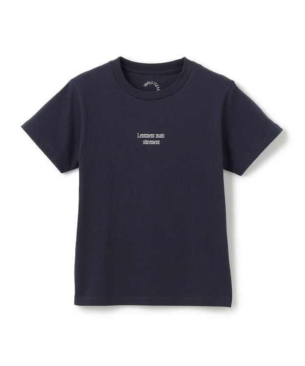 UNFILO 【110-150cm】CLEAN Tee(UNISEX) ネイビー[ホワイトロゴ]