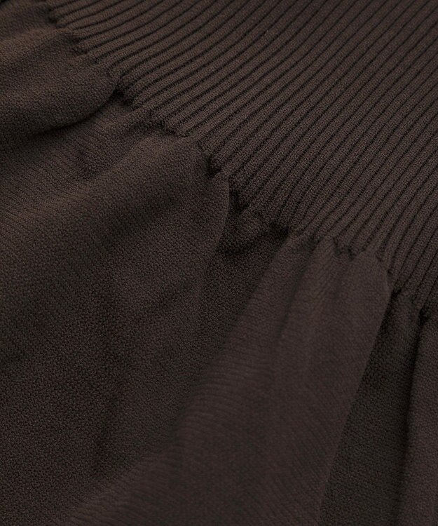 CRAFT STANDARD BOUTIQUE ポリエステルペプラムチュニック Brown