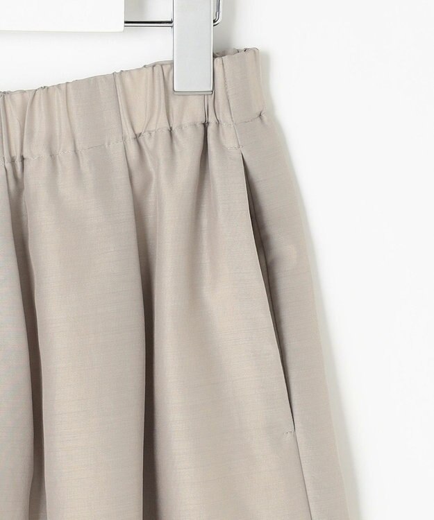 J.PRESS LADIES L エアリースパンボイル ガウチョ パンツ グレージュ系