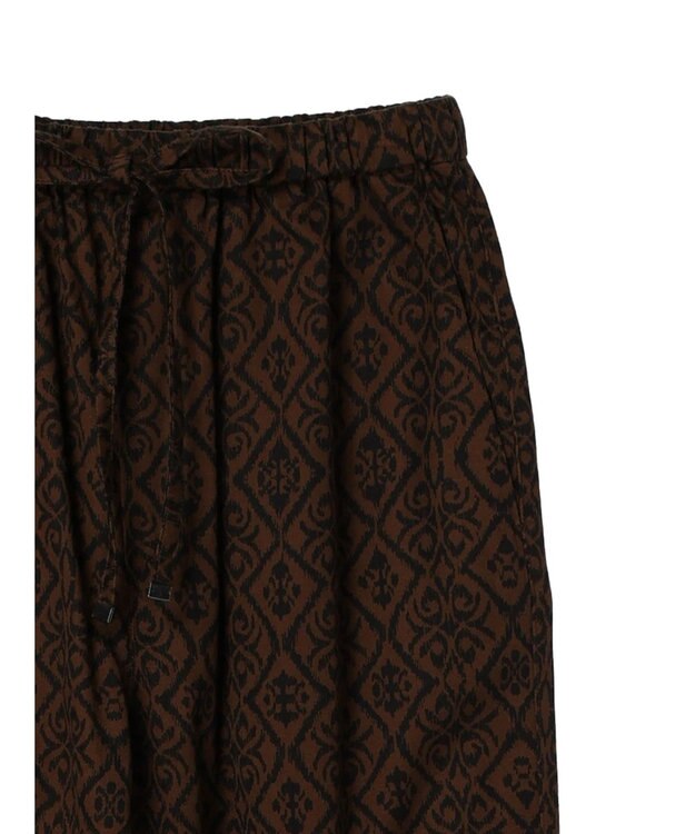AMERICAN HOLIC 更紗プリントリラックスパンツ Brown