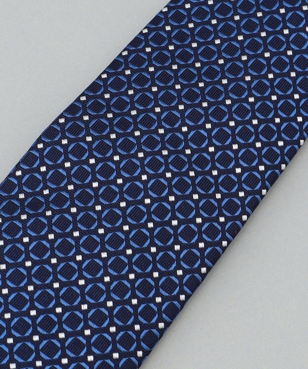 GOTAIRIKU 日本縫製/オリジナル柄【Fermo Fossati】ネクタイ_小紋柄 ネイビー系8