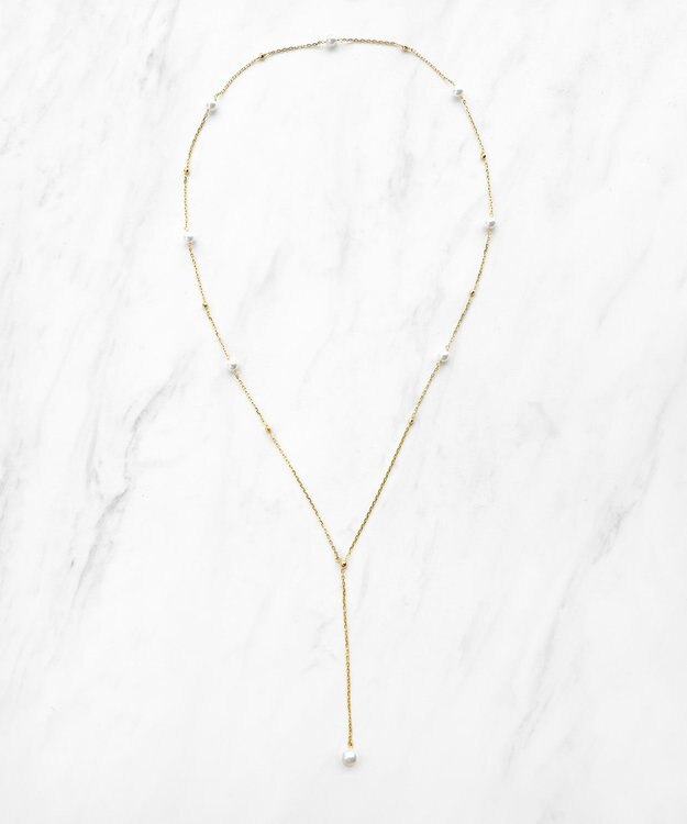 TOCCA PEARL WALTZ LARIAT NECKLACE ネックレス ゴールド系