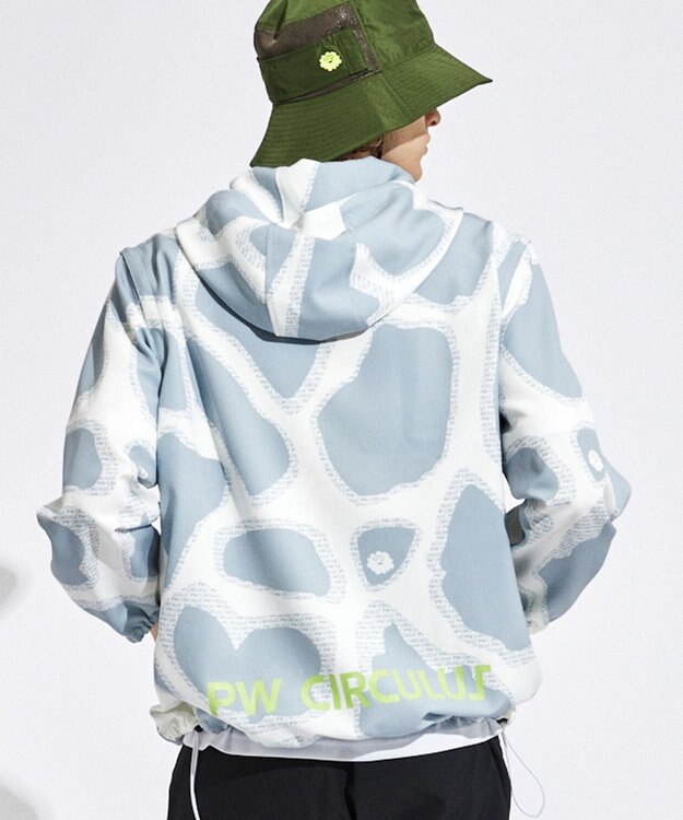 PW CIRCULUS 【袖2WAY】【MEN】プリント デタッチャブル アノラック ライトグレー系5